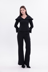 Siyah Evelyn Top