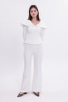 White Striped Pants