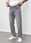 Gri Yıkamalı Premium Baggy Kalıp Jeans