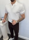 Hemşire yaka triko tişört