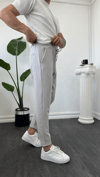 MR Duble Paça Jogger Taş Gri