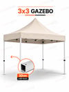 3x3 Katlanır Gazebo Çadır Pratik Kurulumlu Portatif Gölgelik - Çadır KampAVM
