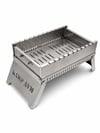 KampAVM Firepack L Katlanabilir %100 Paslanmaz Çelik Mangal (36x25 cm) - Mangal - Barbekü Ekipmanları KampAVM