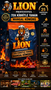 Lion Profesyonel Tek Kibritle Yanan Mangal Kömürü 1.5 Kg - Mangal - Barbekü Ekipmanları KampAVM