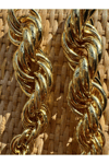 Gold Burgu Küpe