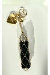 Lip Gloss Konulan Gold Kaplama Zincir Charm