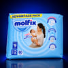 MOLFIX FIRSAT PKT 2 NO 80'Lİ BEBEK BEZİ*3