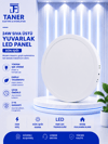 24W SIVA ÜSTÜ YUVARLAK BEYAZ KASA GÜN IŞIĞI LED PANEL