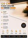 NOAS 120 CM 18W EKLENEBİLİR ANAHTARLI T5 BANT ARMATÜR GÜN IŞIĞI