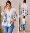 İtalyan Hakim Yaka Batik Desen Gömlek 2604XA11 - 12003-A