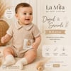 MÜSLİN YAKALI ERKEK BEBEK TULUM 