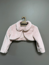 PELUŞ HIRKALI PEMBE ELBİSE