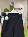 SİYAH DÜĞMELİ  KOT PANTALON 