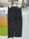 SİYAH DÜĞMELİ  KOT PANTALON 
