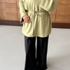 Biye Kemerli Oversize Kalıp Casual Basic Kadın Oysho Tunik