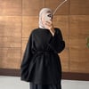 Biye Kemerli Oversize Kalıp Casual Basic Kadın Oysho Tunik
