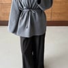 Biye Kemerli Oversize Kalıp Casual Basic Kadın Oysho Tunik