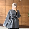 Biye Kemerli Oversize Kalıp Casual Basic Kadın Oysho Tunik