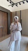 Çizgili Bağlama Detaylı İspanyol Kol Yazlık Bluz | Standart Beden | Efif Efif Dokulu Kumaş