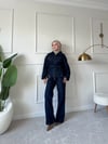 Daily Luxe Kuşaklı Ceket-Pantolon Denim Takım
