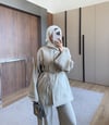 Dikiş Detay Bel Lastikli Pantolon Takım