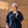 Kuşaklı Çift Cep Çıtçıtlı Ceket Pantolon Kadın Denim Takım