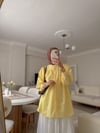 Lavin Hakim Yaka Kalın Tasarım Kuşaklı Pileli Gömlek