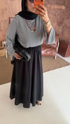 Lorea Çizgili Günlük  Mevsimlik İsoanyol Kol Casual Bluz 