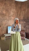 Lorea Çizgili Günlük  Mevsimlik İsoanyol Kol Casual Bluz 