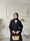 Lorin Oversize Kalıp Kruvaze Trençkot 