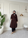 Lorin Oversize Kalıp Kruvaze Trençkot 