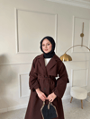 Lorin Oversize Kalıp Kruvaze Trençkot 
