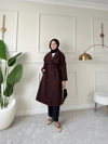 Lorin Oversize Kalıp Kruvaze Trençkot 
