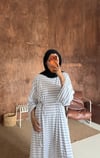 Maris Pamuklu Çizgili Penye Elbise