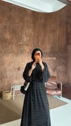 Maris Pamuklu Çizgili Penye Elbise