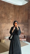 Maris Pamuklu Çizgili Penye Elbise