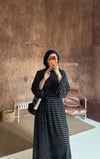 Maris Pamuklu Çizgili Penye Elbise