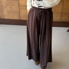 Ön Pile Detay Bel Lastikli Wide Leg Pantolon