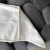 Parçalı Scuba Barrel Pantolon Beyaz | Rahat Kesim Beli Lastikli