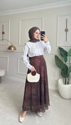 Retro Şifon Astarlı Etek