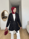 Taş Detaylı Fisto Astarlı Tasarım Kimono