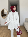 Taş Detaylı Fisto Astarlı Tasarım Kimono