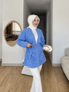 Taş Detaylı Fisto Astarlı Tasarım Kimono