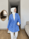Taş Detaylı Fisto Astarlı Tasarım Kimono