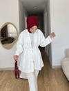 Taş Detaylı Fisto Astarlı Tasarım Kimono