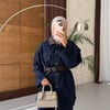 Vintage Yıkamalı Kemerli Denim Takım – Şık ve Rahat İkili Set