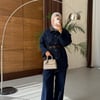 Vintage Yıkamalı Kemerli Denim Takım – Şık ve Rahat İkili Set