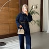 Vintage Yıkamalı Kemerli Denim Takım – Şık ve Rahat İkili Set
