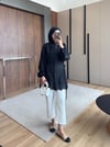 Yan Pens İpli Nakış Detaylı Astarlı Yazlık Gömlek