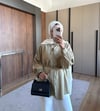 Yarasa Kol İp Kemerli Şık Tensel Gömlek 